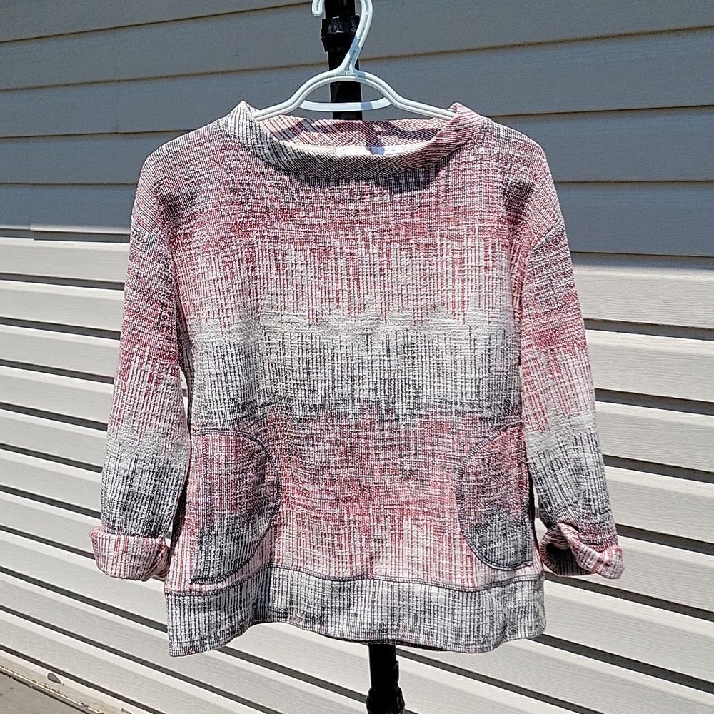 Anthropologie Postmark etched sunset sweatshirt size XS